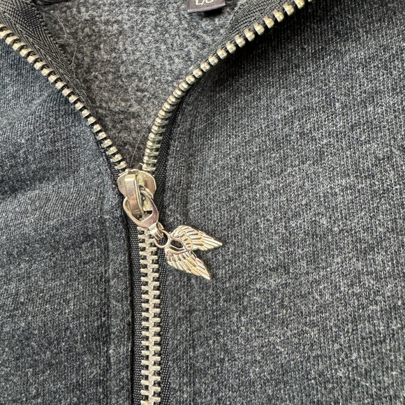 Y2K VS Gold Sequin Angel Wings Full Zip Hooded Jacket Large - Picture 7 of 15